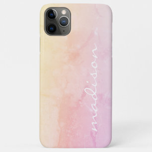 Capa Para iPhone 11 Pro Max Rosa Ombre Glam