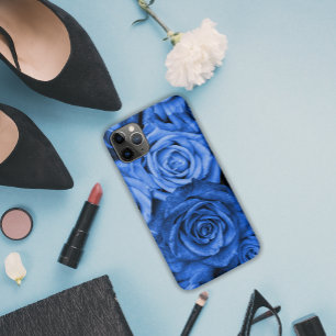 Capa Para iPhone 11 Pro Max Rosas azuis