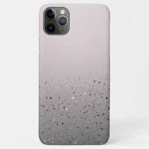 Capa Para iPhone 11 Pro Max Róseo Corado Brilhante Lascado Purpurina
