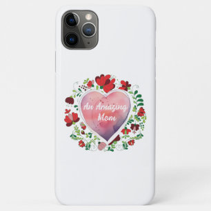 Capa Para iPhone 11 Pro Max Roteiro Caligráfico Dia das Mães Mãe Incrível Cora