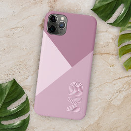 Capa Para iPhone 11 Pro Max Roxo Bege Personalizado Rosa Empoeirado Rosa Bege