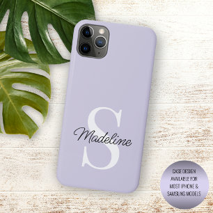 Capa Para iPhone 11 Pro Max Roxo Lavanda Violeta Pastel Personalizado Cor