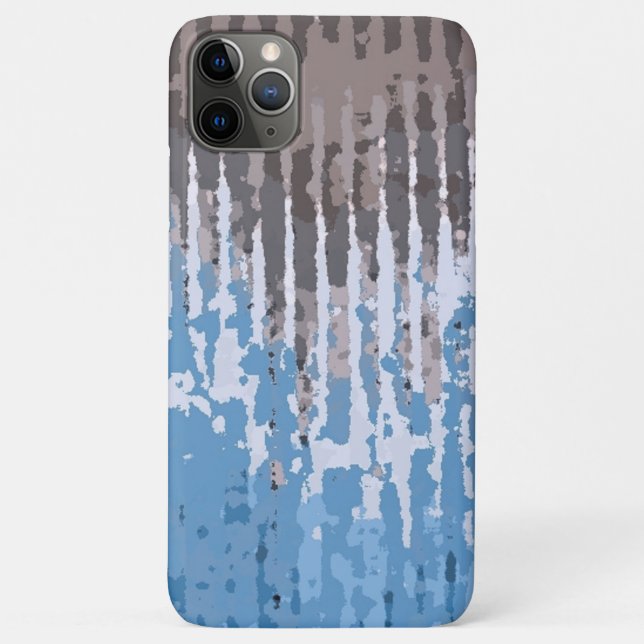 Capa Para iPhone 11 Pro Max Rustic Weathered/ Brown Blue (Verso)