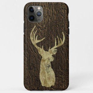 Capa Para iPhone 11 Pro Max Rústico Deer Buck