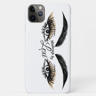 Capa Para iPhone 11 Pro Max Salão de Beleza Olhos Bonitos Maquiagem Cílios