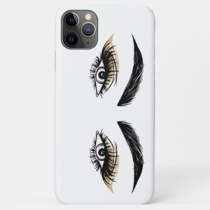 Capa Para iPhone 11 Pro Max Salão de Beleza Pretty Eyes Maquiagem Cílios Pesta