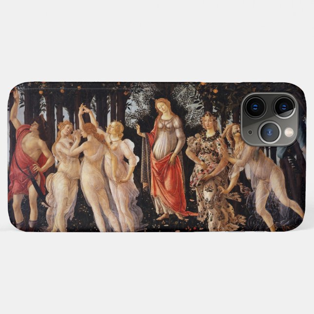 Capa Para iPhone 11 Pro Max Sandro Botticelli Primavera Arte Refinada (Verso (horizontal))