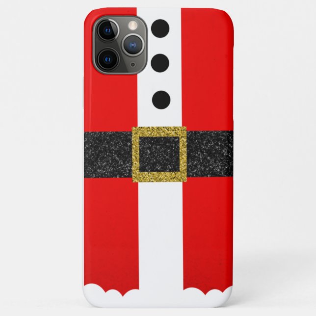 Capa Para iPhone 11 Pro Max Santa Clause Christmas (Verso)