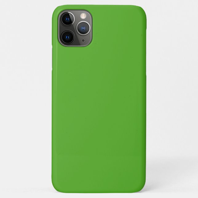 Capa Para iPhone 11 Pro Max Sapo sólido verde (Verso)