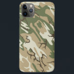 Capa Para iPhone 11 Pro Max Scrub Camo<br><div class="desc">Padrão de camuflagem em verde esmaecido e marrom.</div>