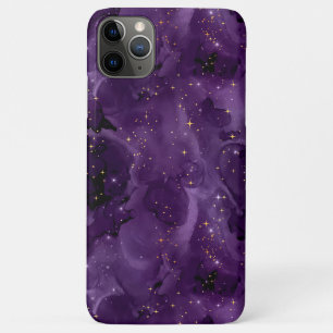 Capa Para iPhone 11 Pro Max Série Design Galáxia Roxa 8
