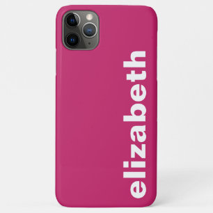 Capa Para iPhone 11 Pro Max Seu nome é Rosa Quente