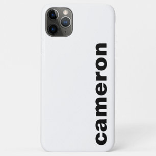 Capa Para iPhone 11 Pro Max Seu Nome Moderno Branco