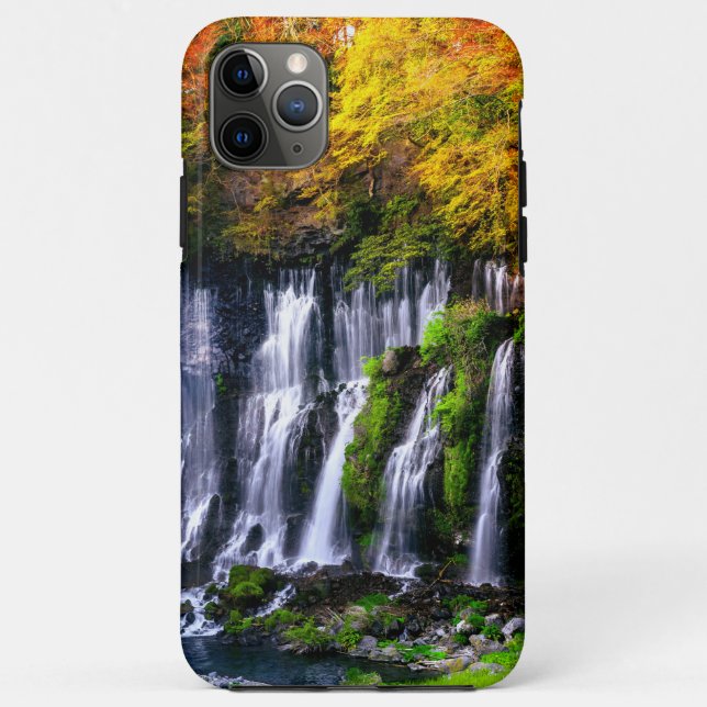 Capa Para iPhone 11 Pro Max Shiraito Cai no Japão (todos os telefones) (Verso)