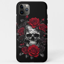 Skeleton Skulls and Rosa iPhone / iPad case