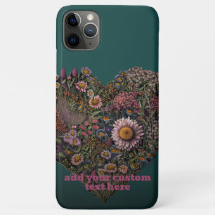 Capa Para iPhone 11 Pro Max Skeleton Wildflower Christmas Cottagecore Personal