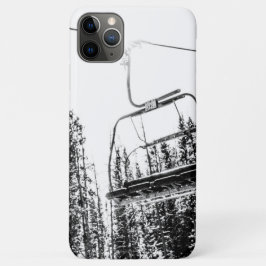 Capa Para iPhone 11 Pro Max Skilift vazio // Inverno preto e branco