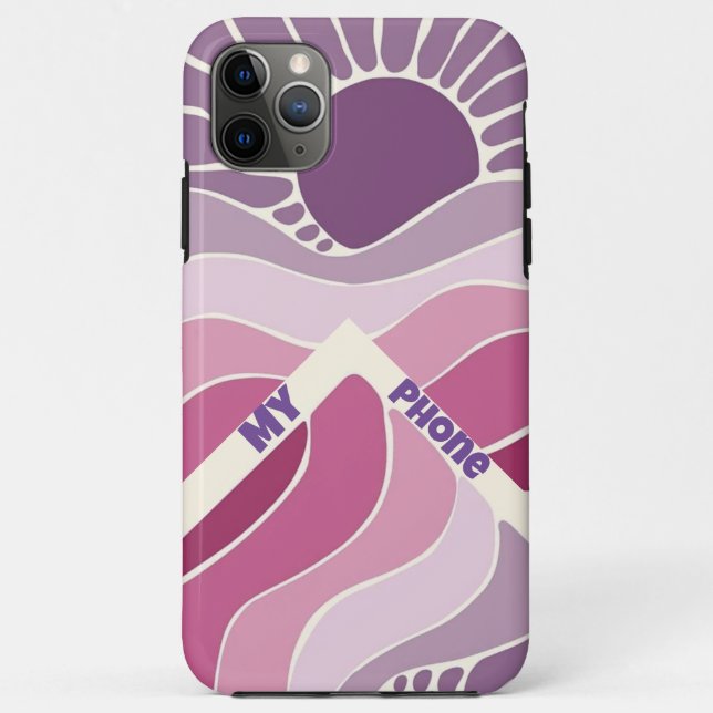 Capa Para iPhone 11 Pro Max sol ondulado (Verso)