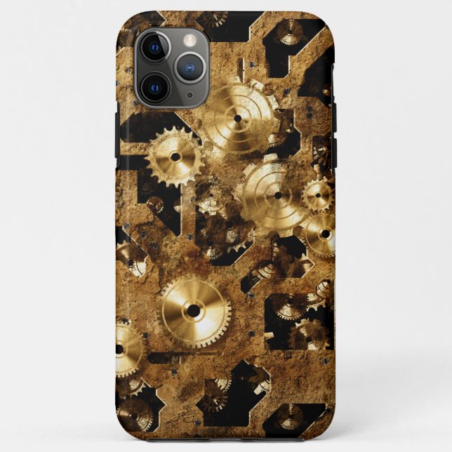 Capa Para iPhone 11 Pro Max Steampunk (Verso)