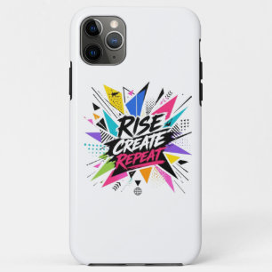 Capa Para iPhone 11 Pro Max Subir Criar Repetir Citação Motivacional Inspirado