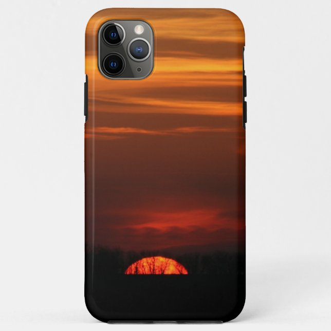Capa Para iPhone 11 Pro Max Sunset lindo (Verso)