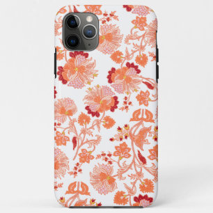Capa Para iPhone 11 Pro Max "Tapeçaria Floral Vibrante" Padrão Artístico para