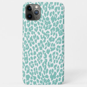 Capa Para iPhone 11 Pro Max Teste padrão do leopardo da hortelã