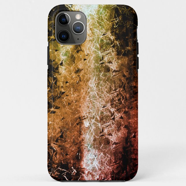 Capa Para iPhone 11 Pro Max Textura fibrosa envelhecida e sujeira ou queimada (Verso)