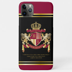Capa Para iPhone 11 Pro Max Torne o seu Casaco de armas emblema de leão Doura