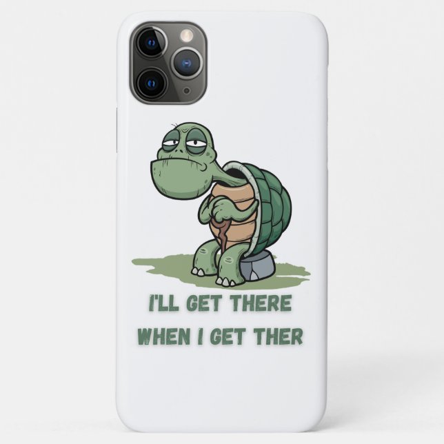 Capa Para iPhone 11 Pro Max Tortoise cartoon tshirt (Verso)