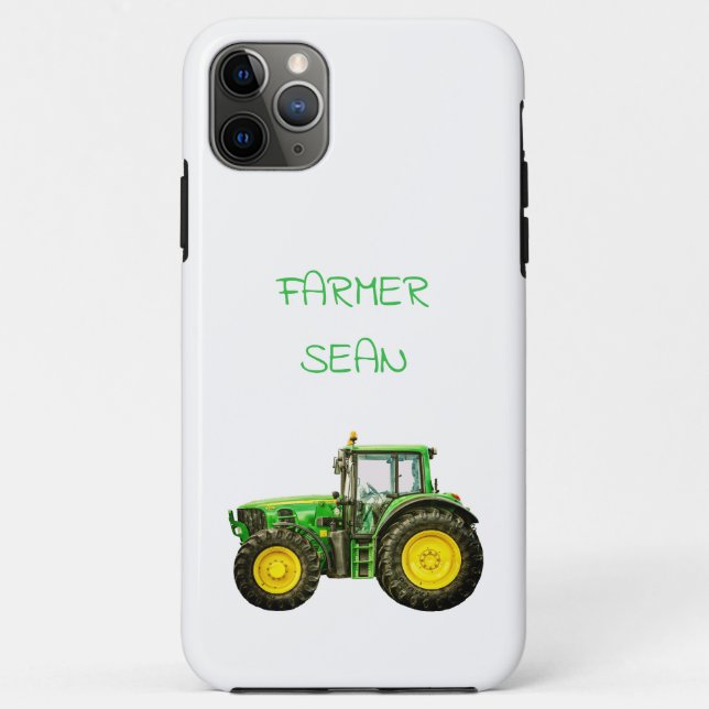 Capa Para iPhone 11 Pro Max Trator John Deere para Agricultores (Verso)