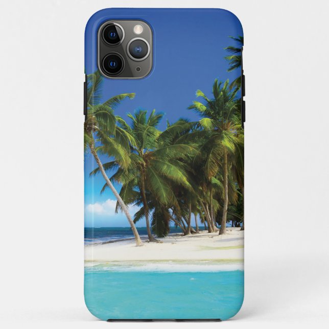 Capa Para iPhone 11 Pro Max Travesseiro decorativo de praia exótico (Verso)
