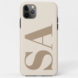 Capa Para iPhone 11 Pro Max trendy Antique White with Monogram Case-Mate