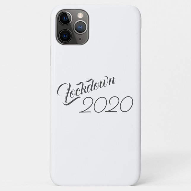 Capa Para iPhone 11 Pro Max Trendy Preto e Branco 2020 Bloqueado (Verso)