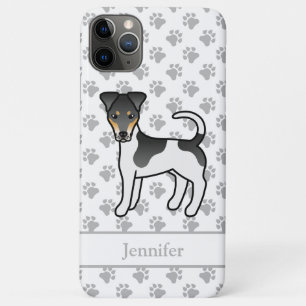 Capa Para iPhone 11 Pro Max Tricolor Smox Fox Terrier Cute Dog & Name