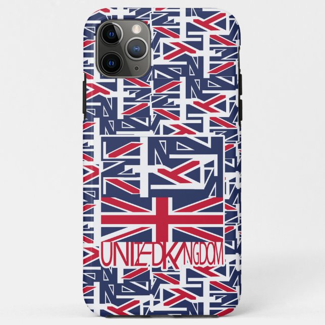 Capa Para iPhone 11 Pro Max United Kingdom UK flag BY MASANSER PIXELAT (Verso)