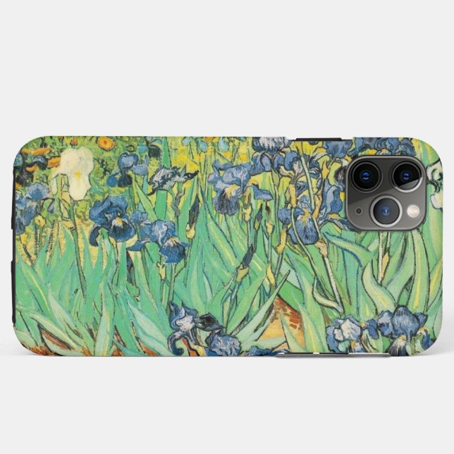 Capa Para iPhone 11 Pro Max Van Gogh Irises (Verso (horizontal))