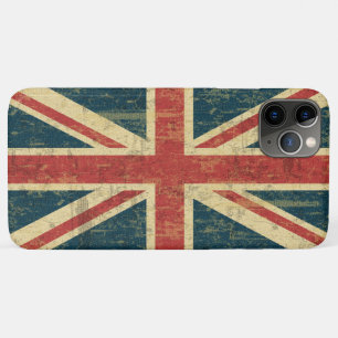 Capa Para iPhone 11 Pro Max Vintage de Union Jack afligido