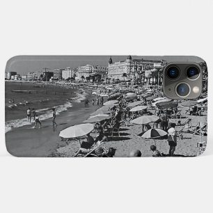 Capa Para iPhone 11 Pro Max Vintage França Cannes a praia