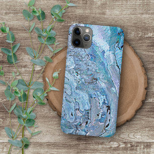 Capa Para iPhone 11 Pro Max Violeta Rosa Turquesa Roxo Concha de Abalone Padrã