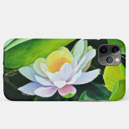 Capa Para iPhone 11 Pro Max White Lily Floral