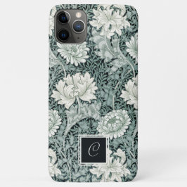 Capa Para iPhone 11 Pro Max William Morris Anemone Floral Patterno e Monograma