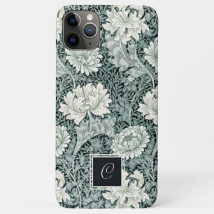 Capa Para iPhone 11 Pro Max William Morris Anemone Floral Patterno e Monograma
