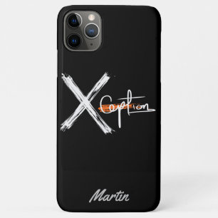 Capa Para iPhone 11 Pro Max X Ception Legal nome personalizado preto e branc