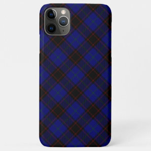 Capa Para iPhone 11 Pro Max Xadrez azul-tartã inicial