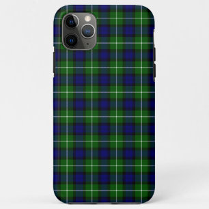 Capa Para iPhone 11 Pro Max Xadrez azul verde Lamont tartan