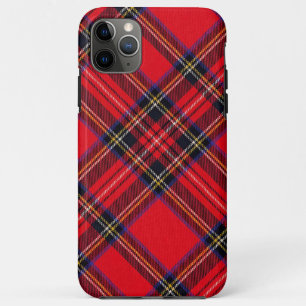 Capa Para iPhone 11 Pro Max Xadrez vermelha de Stewart tartan