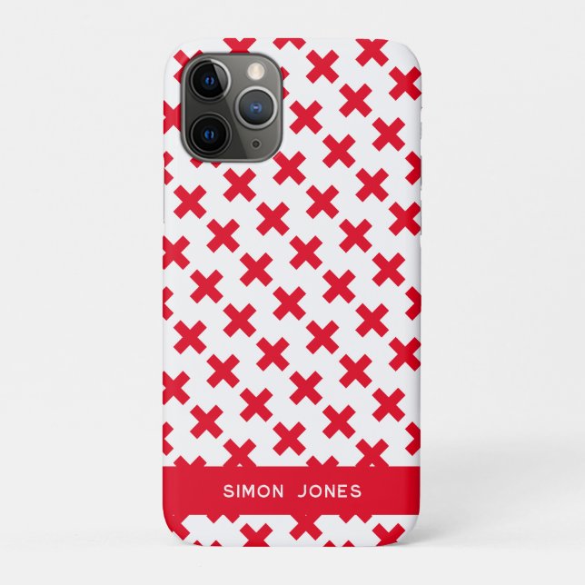 Capa Para iPhone 11 Pro Medicina Médico doutor com nome (Verso)