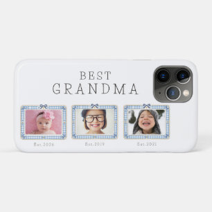Capa Para iPhone 11 Pro Melhor Avó Est Data Personalizada 3 Foto Fofo Chiq