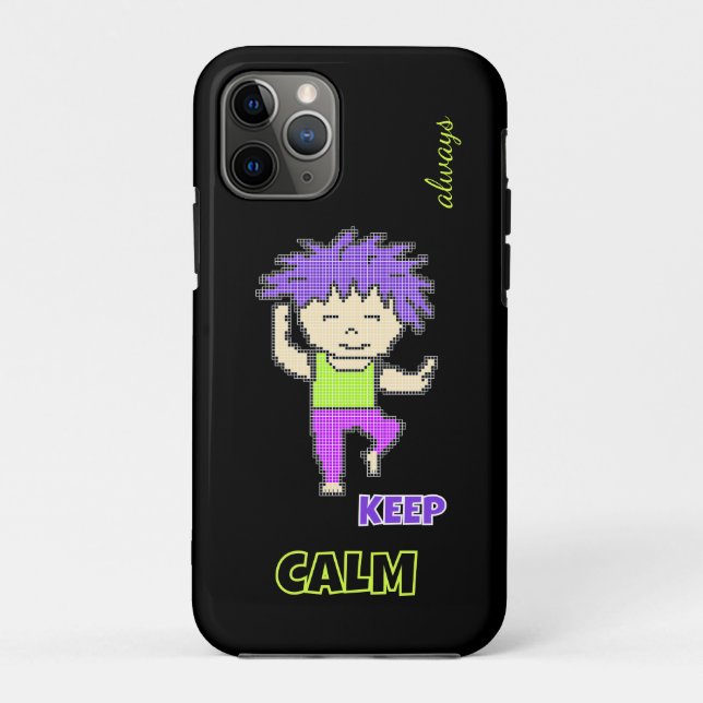 Capa Para iPhone 11 Pro Menino pixelado (Verso)